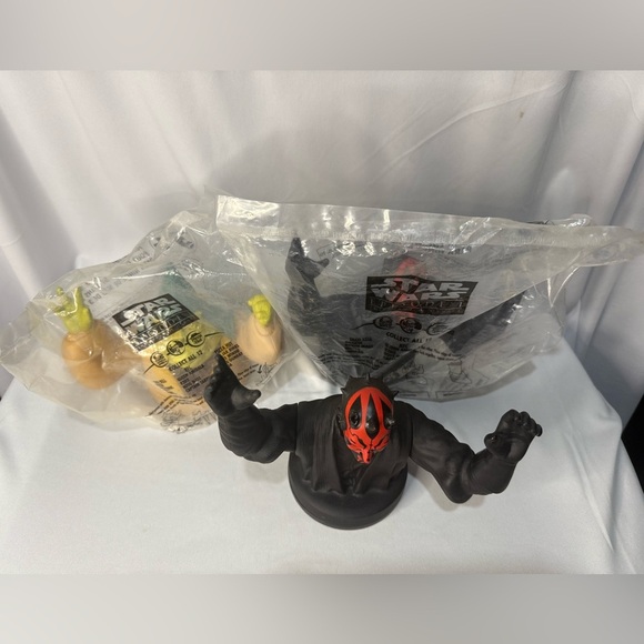 VINTAGE STAR WARS DARTH MAUL PHANTOM MENACE & BOSS NASS 99 LARGE CUP LID ONLY - Picture 2 of 6